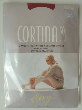 Flexy Cortina SWISS MADE blickdichte Strumpfhose Gr L Rot !