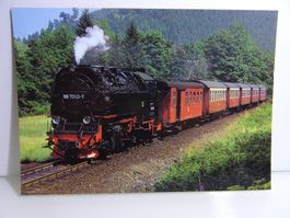 Postkarte DR Schmalspurdampflokomotive 99 7240-7 August 1988