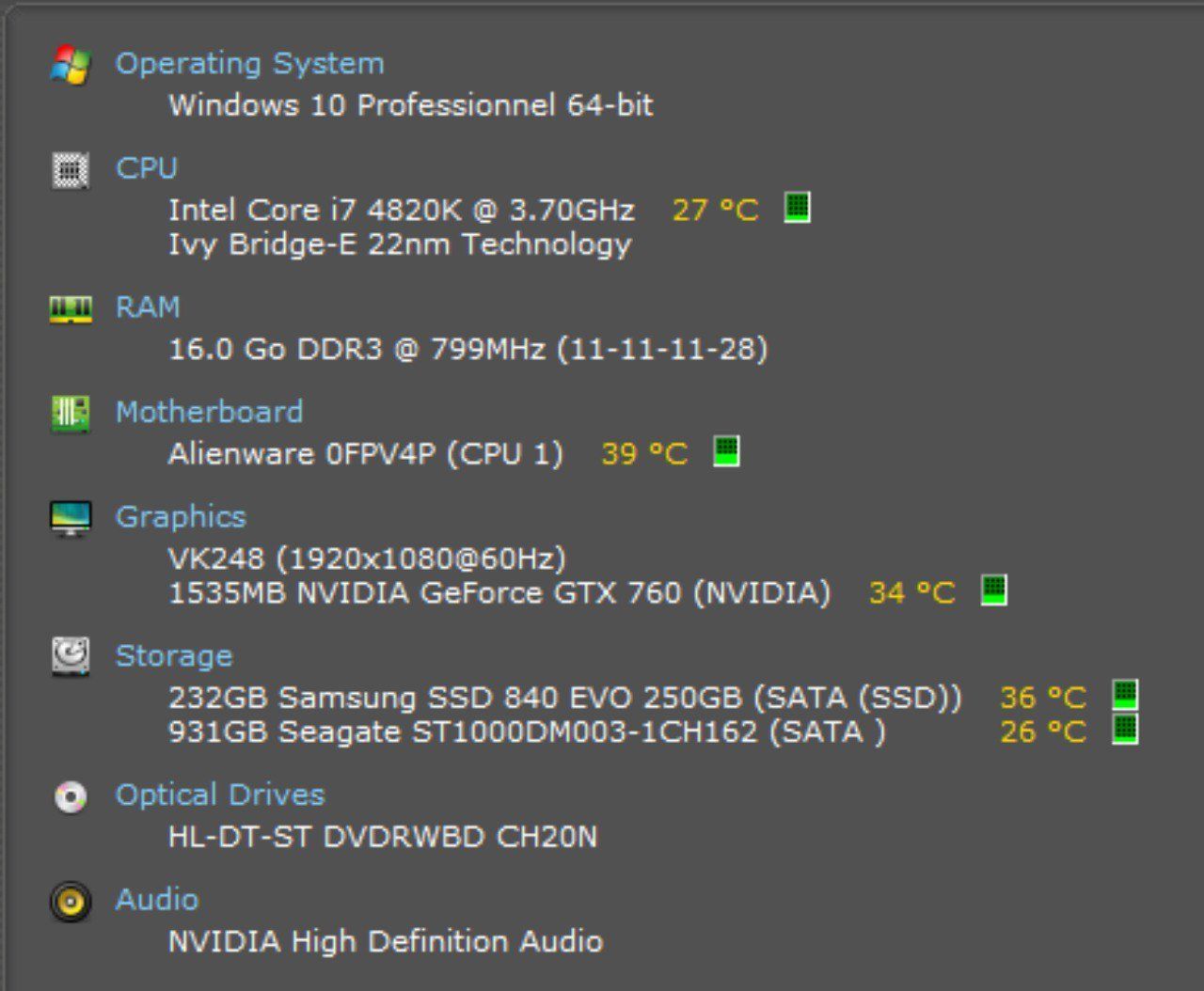 Alienware PCs: PC gaming Alienware Aurora R4 – Gebraucht aus Matran von  3