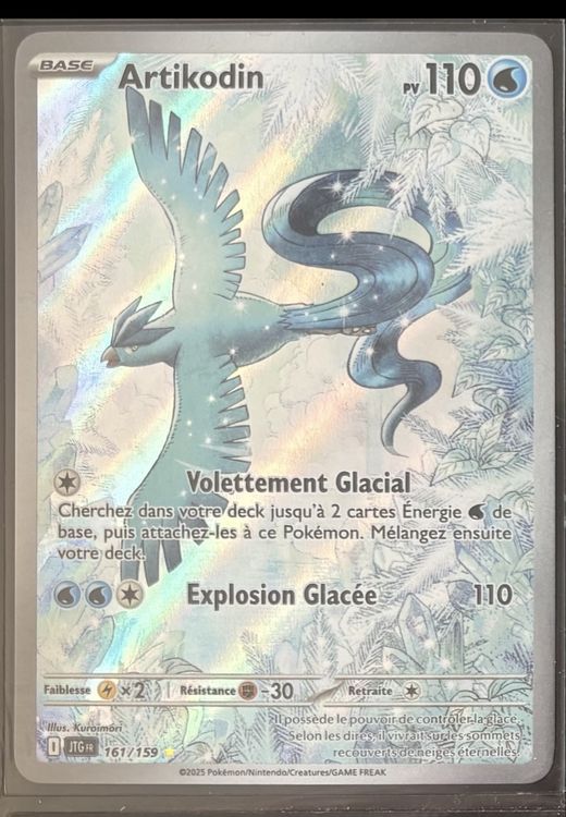 Carte Pokémon Artikodin Holographique - Extension Fossile - 2/62 - 1ère édition Wizards
