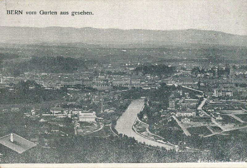 Cartoline postali: Bern - vom Gurten aus gesehen + c1910 – Usato da Emmenbrücke venduto da teestube