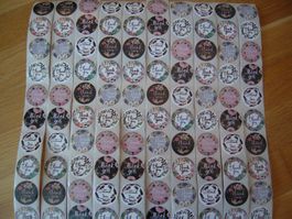 100 Neue "Thank You / Danke " Sticker / Aufkleber