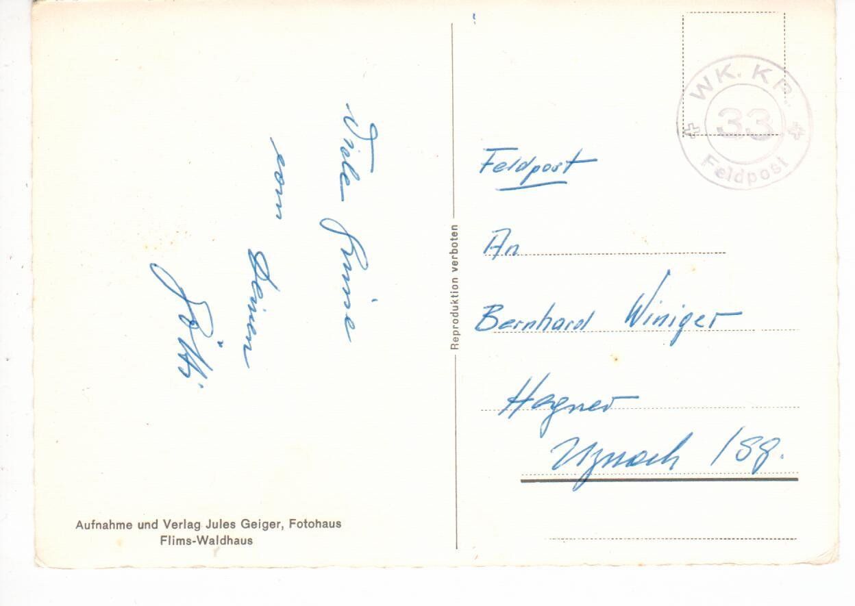 Cartoline postali: Trins – Usato da Wolhusen venduto da Curver9 1