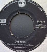 Vinyl-Single Elvis Presley - One Night  / I Got Stung