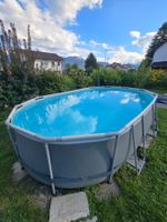 Bestway Power Steel Oval Pool mit Abdeckplane u. Zubehör