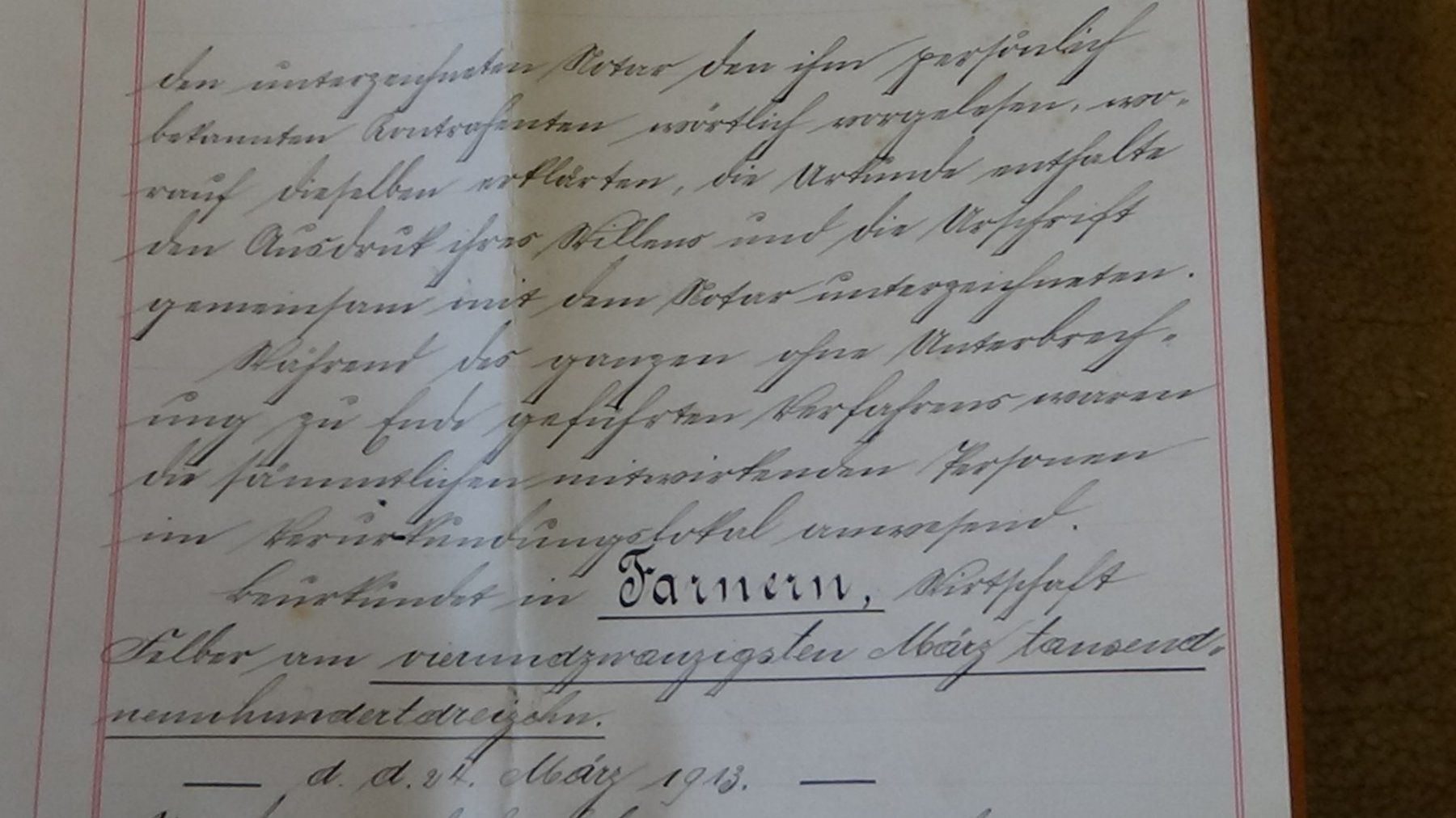 Dokumente: Antiker Kaufvertrag Rumisberg1913 – Gebraucht aus Wiedlisbach von Bobesch10 3