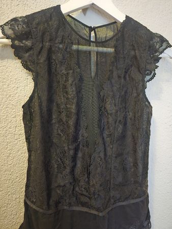 Schwarzer H&M Spitzenbody, neuwertig, Grösse L