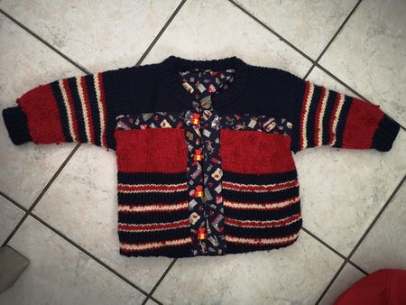Strickjacke Handarbeit gr. 86-92