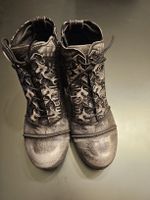 Simen Stiefeletten Grau/Schwarz Gr. 40, Top Zustand