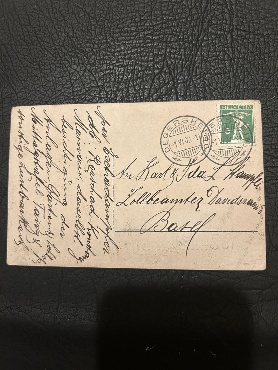 Cartoline postali: Degersheim Spitzmühlebrüke 1909 – Usato da Breganzona venduto da Milesbo 1