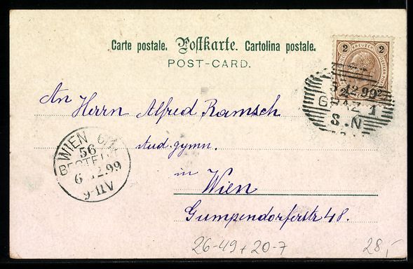 Ansichtskarten: E. Döcker: Heiliger Nikolaus und Krampu – Gebraucht aus Berlin von bartko-reher 1