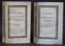 HAGENBACH,TENTAMEN FLORAE BASILEENISIS,KOLORIERT,2BÄNDE,1821