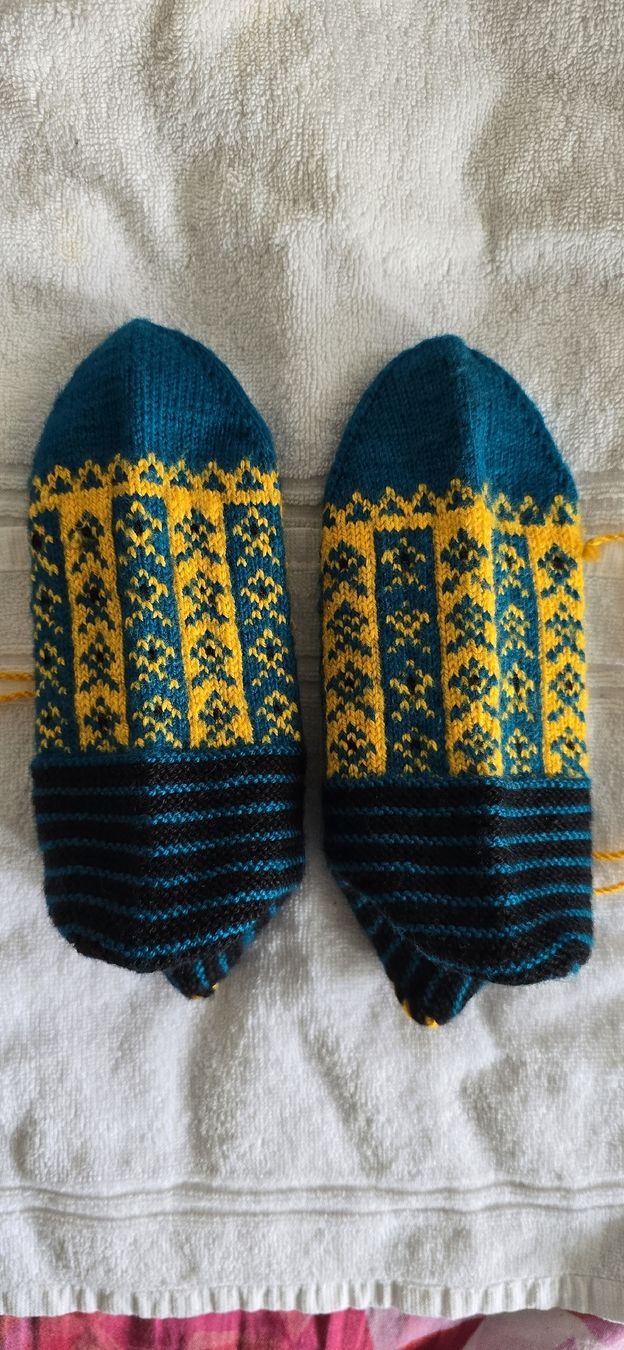 Calze: Warme, handgestrickte Socken-Patik. Gr.:36 – Nuovo e nell'imballaggio originale da Zürich venduto da Idoly_Studio. 2