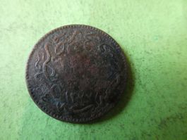 Osmanisches Reich AH 1277, alte Kupfermünze 23 mm