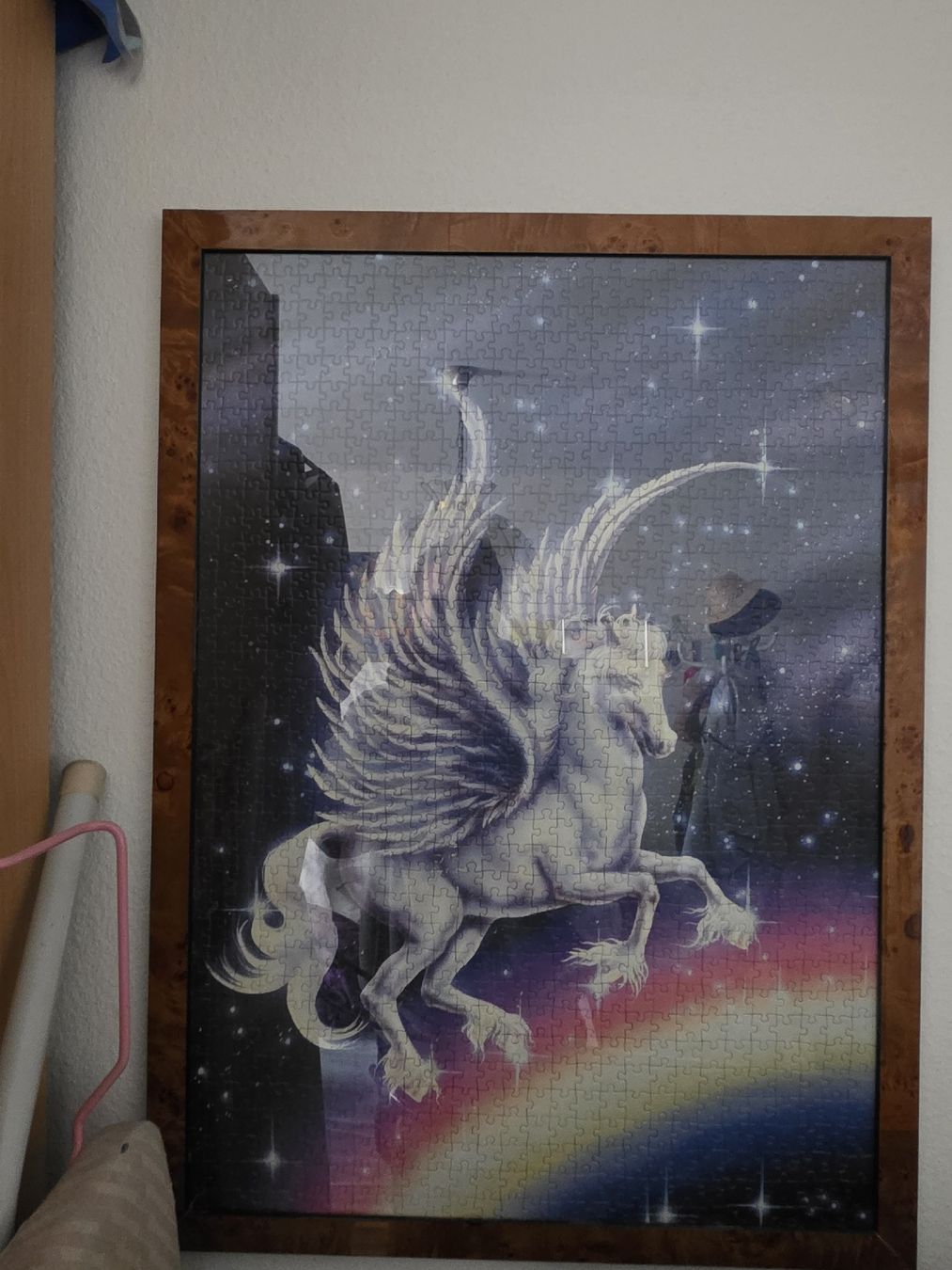 Foto & Immagini: Puzzle Einhorn mit Regenbogen im Holzrahmen  – Nuovo (secondo la descrizione) da Fislisbach venduto da mibu123