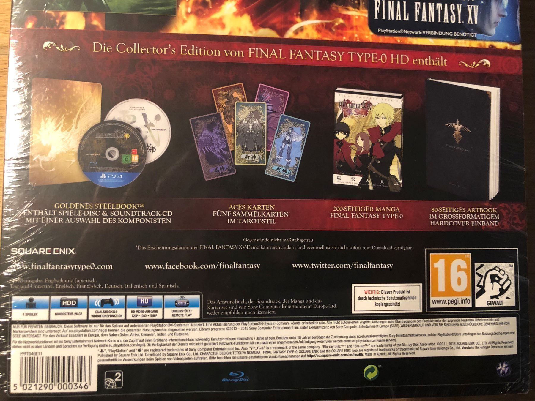 Sony Jeux: Final Fantasy Type-0 HD CE für PS4 – Neuf (Voir description) à Kestenholz par Mad18 2