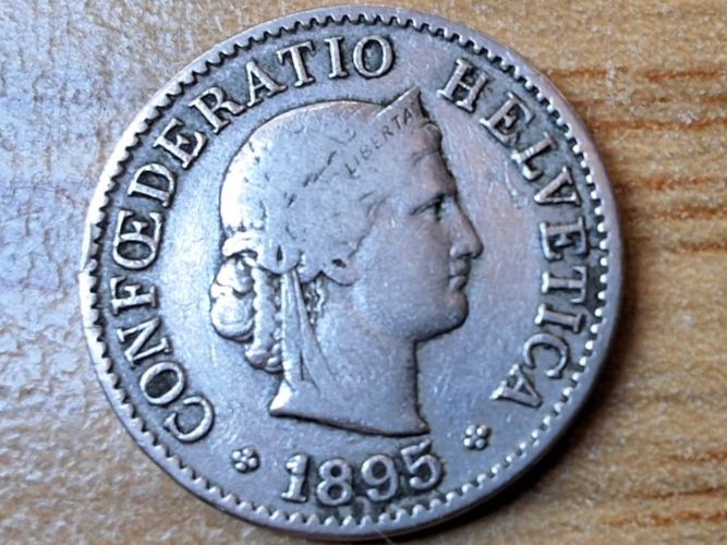 Tutti le monete: 5 Rappen 1895 – Usato da Münchenstein venduto da purbach1