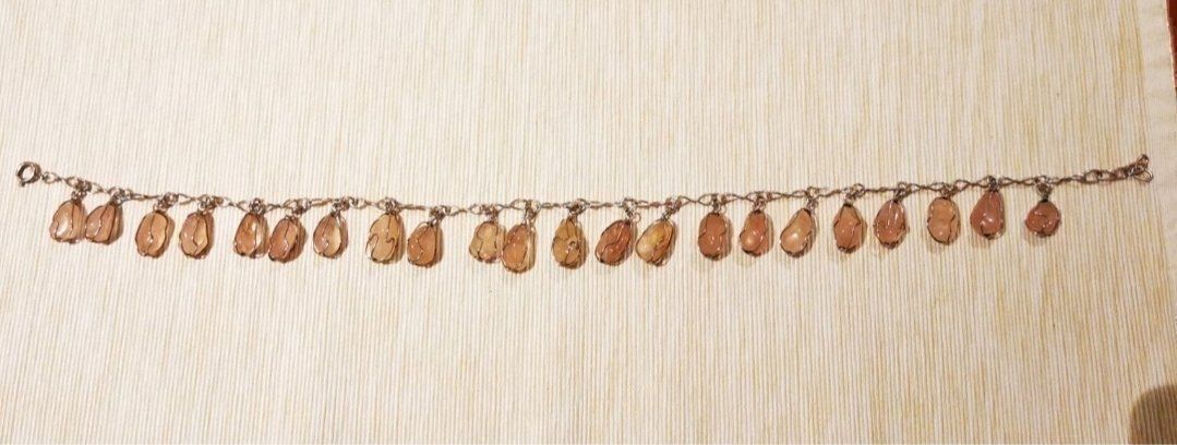 Catenine: Steinkette Rosenquarz in Silberfassung – Usato da Schaan venduto da car_wrv2 1