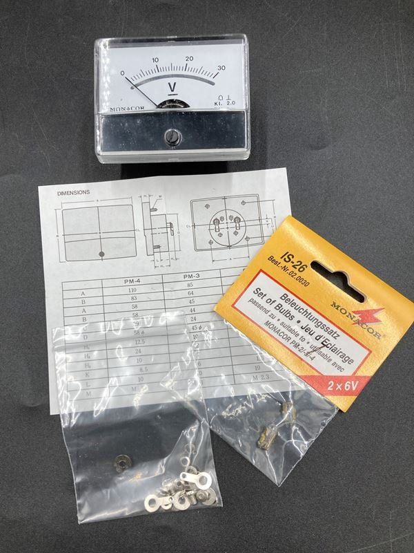 Monacor Misurare: MONACOR | Amperemeter | Einbauinstrument | 2 Stk. – Usato da Wittenbach venduto da Restwert_St-Gallen