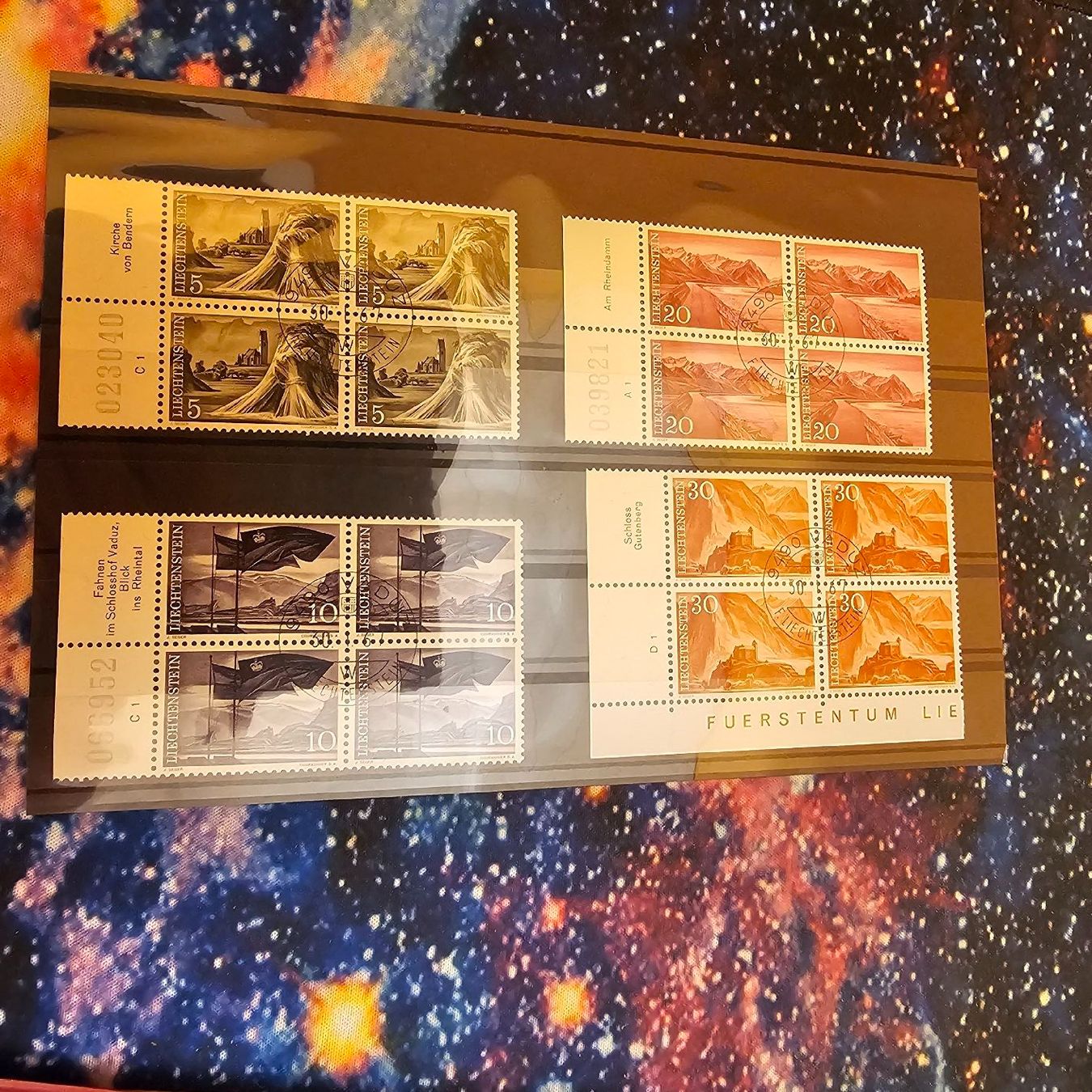 Tutti i francobolli: FL.1959/64 Landschaftbilder /m.Tabs Gest. 4ER BL. – Usato da Dintikon venduto da bonita099 3