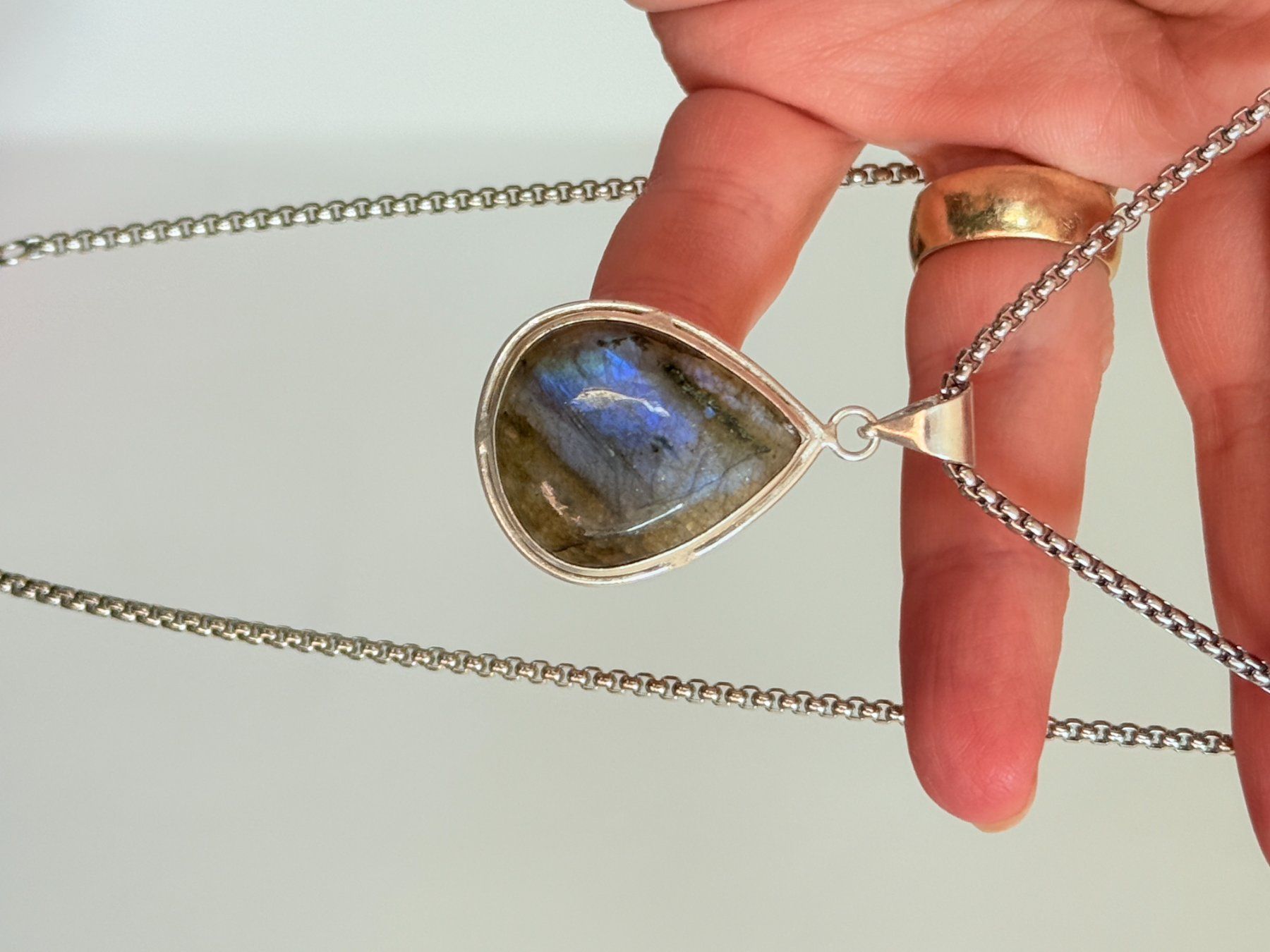 Catenine: Collier Labradorite  - Élégant & Unique! – Nuovo e nell'imballaggio originale da Genève venduto da AGBERG 5