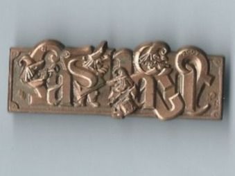 Basler Plaketten & Abzeichen: Fasnachtsplakette Basel, "Blaggedde" 2007 (Bronce) – Gebraucht aus Zürich von t24_de