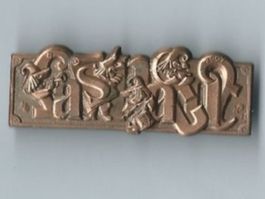 Fasnachtsplakette Basel, "Blaggedde" 2007 (Bronce)