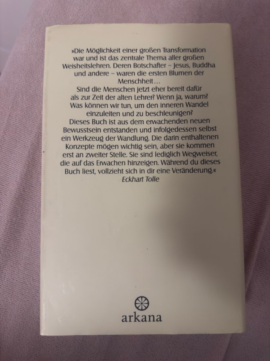 Libri: Eckhart Tolle - Eine neue Erde: Bewusstseinssprung! – Usato da Stadel venduto da cay_dtz6 1