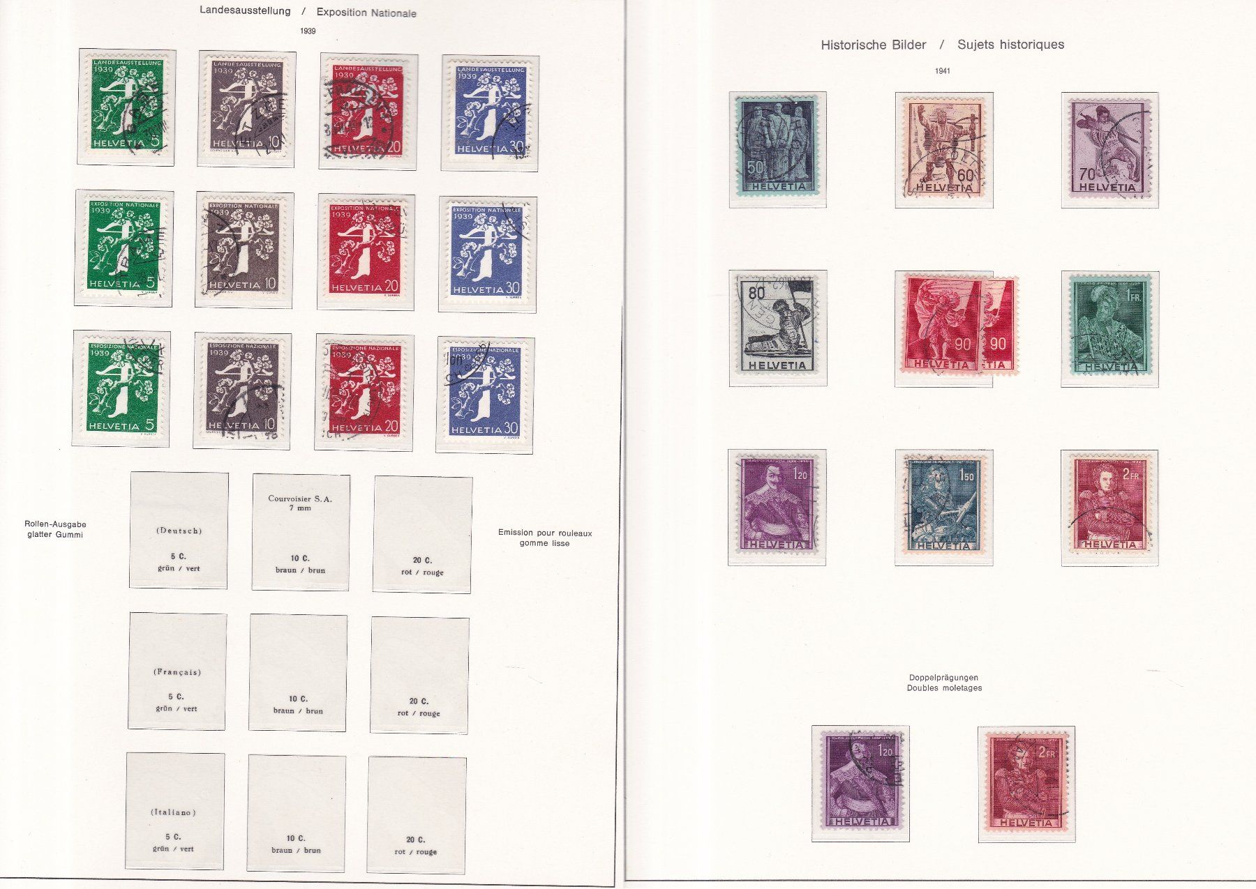 Tutti i francobolli: 20 Seiten mit CH Briefmarken – Usato da Münchwilen AG venduto da Nesar 5