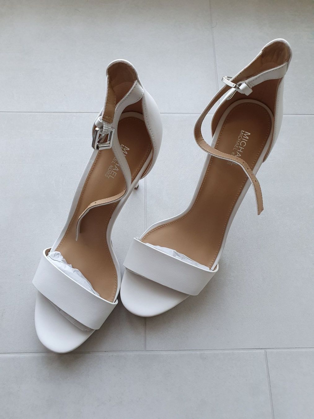Michael Kors Scarpe da donna: Michael Kors White Leder Stöckelschuhe Grösse 40 – Nuovo e nell'imballaggio originale da Zürich venduto da Leica.C89 4