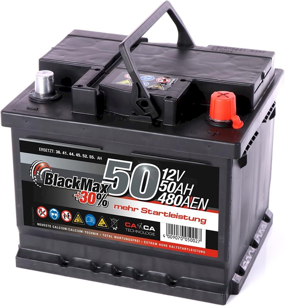 Batterien: BlackMax Autobatterie 12V 50Ah – Neu und originalverpackt aus Bottighofen von zaap 1