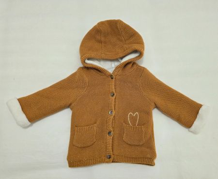 Gilet chaud avec capuche et poches Orchestra, taille 6 mois