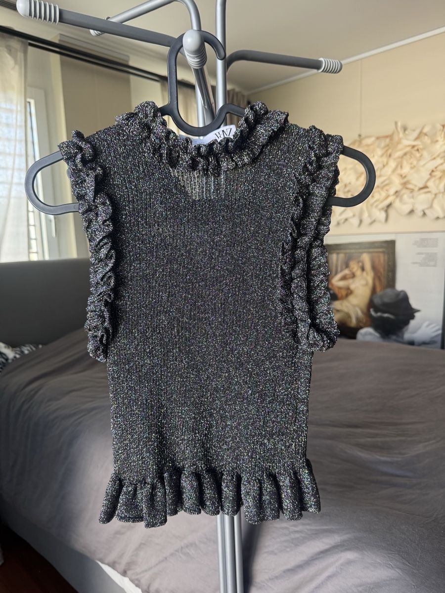 Zara Tops: Zara Glitzer Party Top Gr. S – Gebraucht aus Küsnacht ZH von pup_culture 2