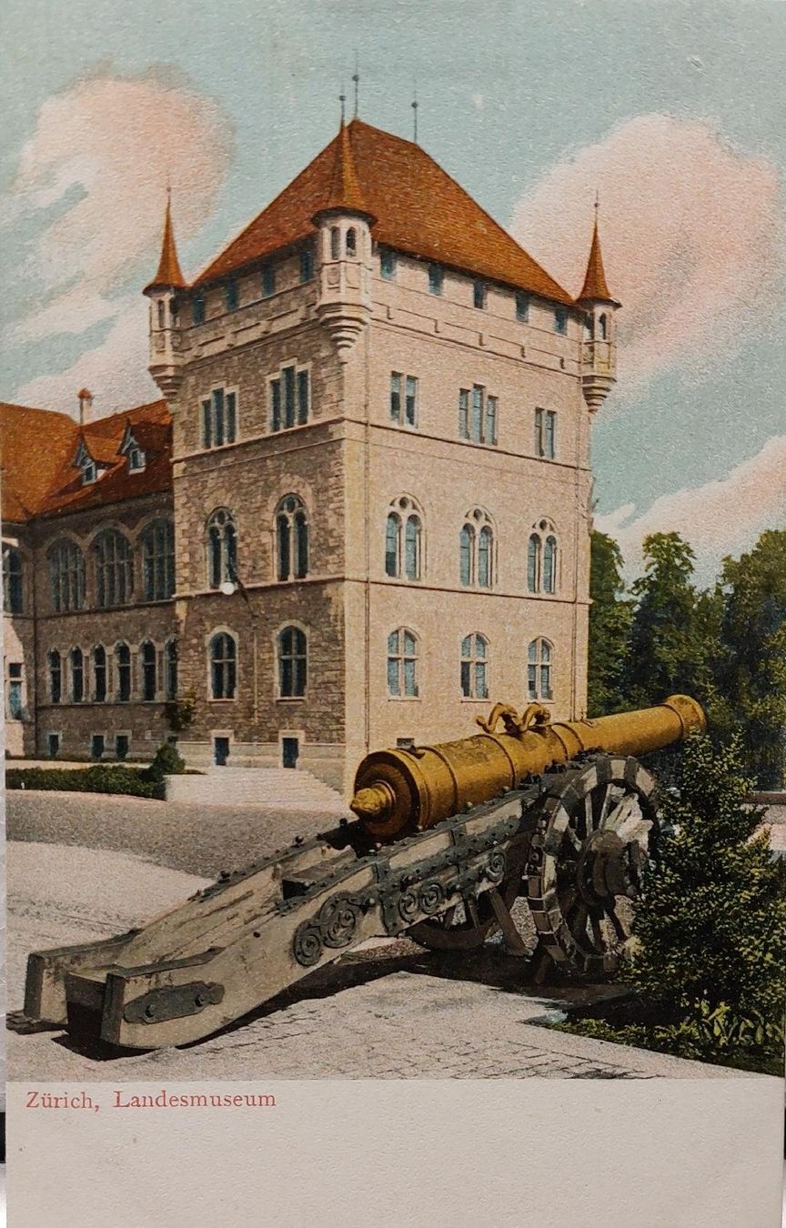 Cartoline postali: ZÜRICH - Landesmuseum – Usato da Delémont venduto da Domdom1