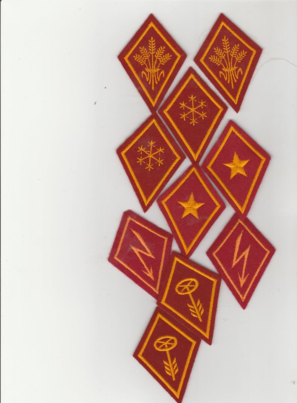 Schweizer Armee Placchette & Badge: 5 Paar Kragenbatten – Nuovo (secondo la descrizione) da Felben-Wellhausen venduto da Badge95
