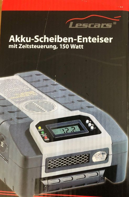 Elektrische Kfz-Zusatzheizung 120Watt, Akku & LCD-Anzeige(refurbished)