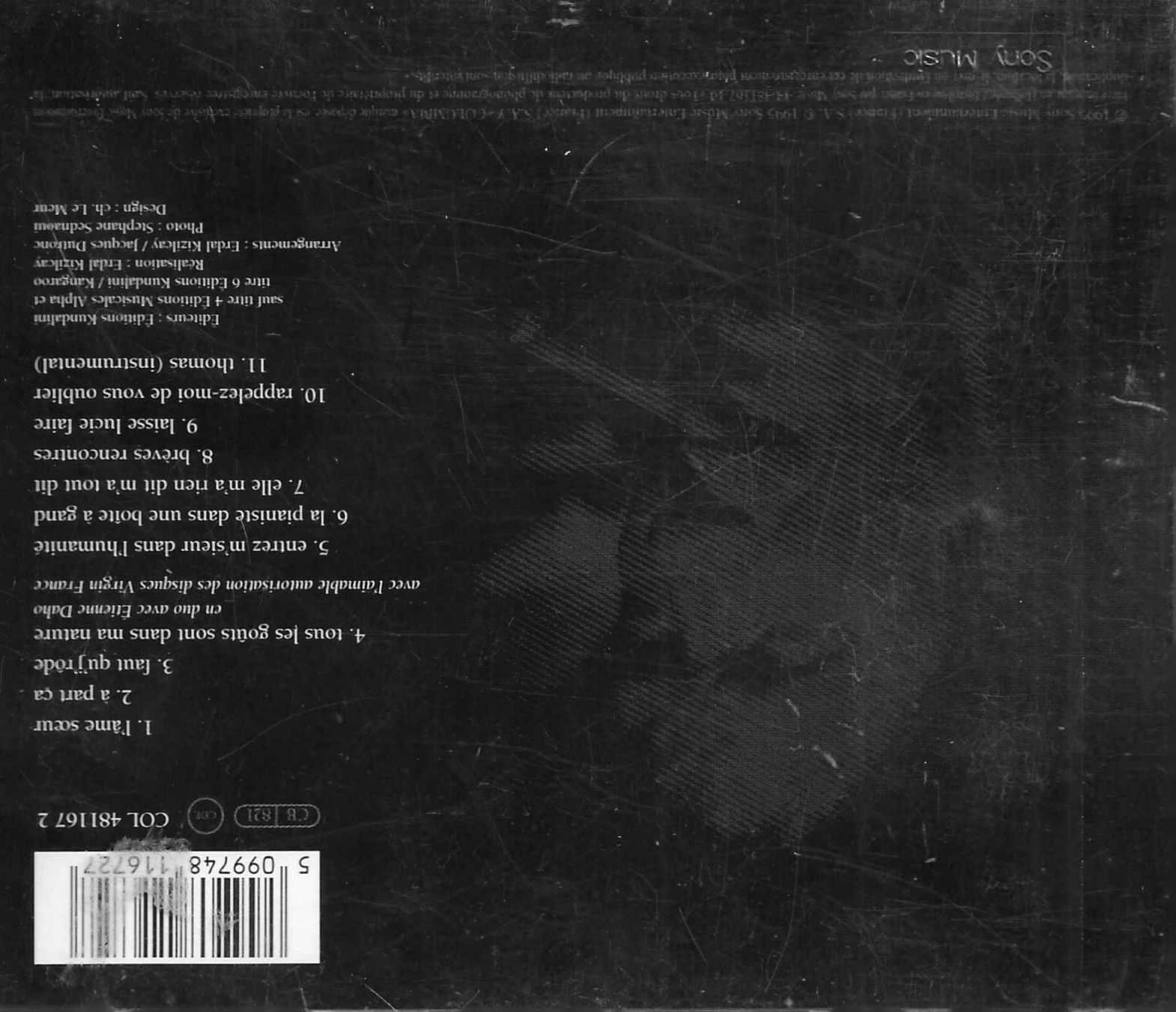 CDs: Jacques Dutronc - Brèves rencontres – D'occasion à Savagnier par Ne2065 1