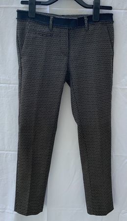 Superbe pantalon MASON'S 32%coton stretch brocard noir t.36