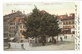 Fribourg (FR) Altstadt mit Murtner Linde - 1907
