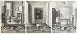 Edgar Brandt - 3 alte Werbungen / Anciennes réclames 1931