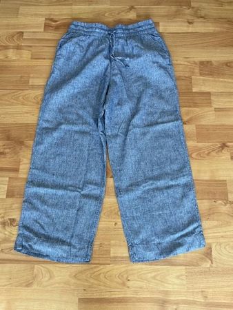 Sommer Damen Leinen Hose, 7/8 Länge, Grösse 34