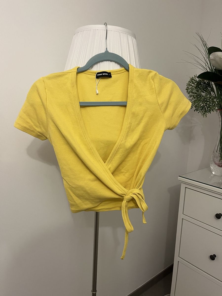 Tally Weijl Top: Haut d’été en coton taille S/M ajustable – Nuovo (secondo la descrizione) da Aigle venduto da sow_m7gm 4