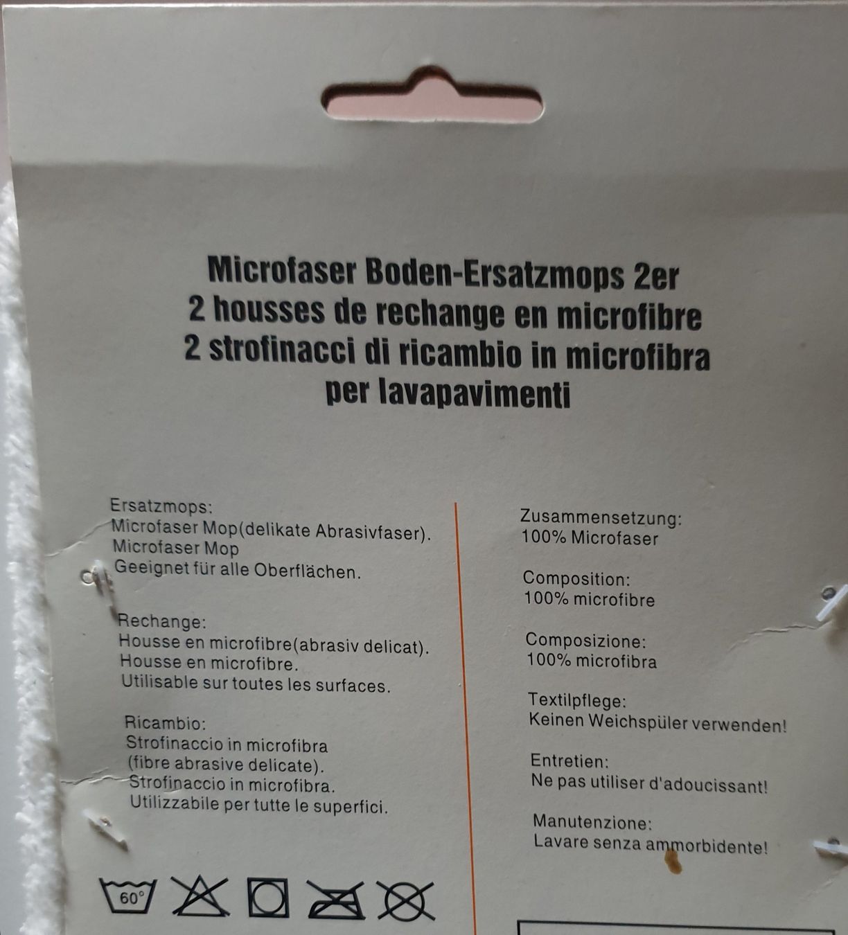 Sonstige Reinigungsgeräte: Microfaser Boden-Ersatzmops 2er-Pack – Neu & Original! – Neu und originalverpackt aus Wettingen von tg_sd 1