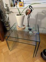Tables basses gigognes en verre