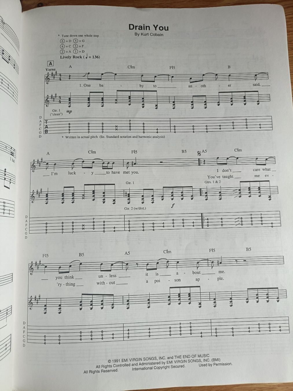 Libri: Nirvana Nevermind Gitarren Notenbuch gute Zustand – Usato da Sargans venduto da Polifemo58 2