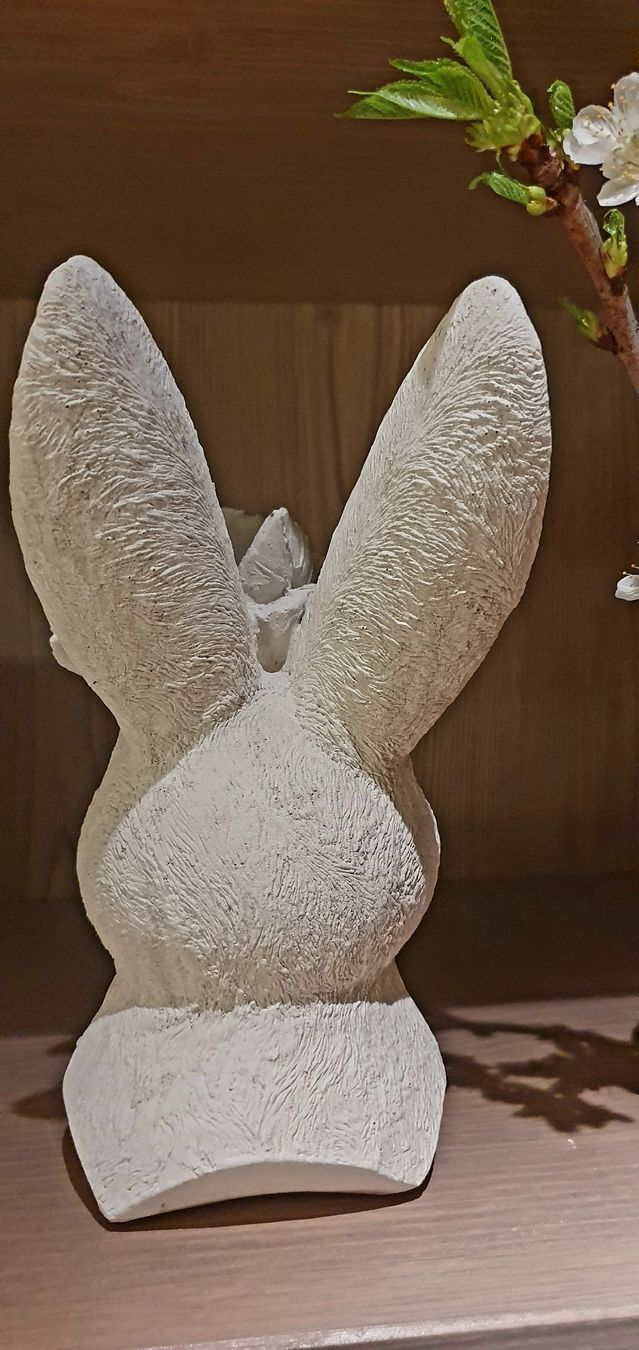 Figuren: Beton Deko Hasenbüste 21cm hoch. – Neu (gemäss Beschreibung) aus Künten von mari.h 4