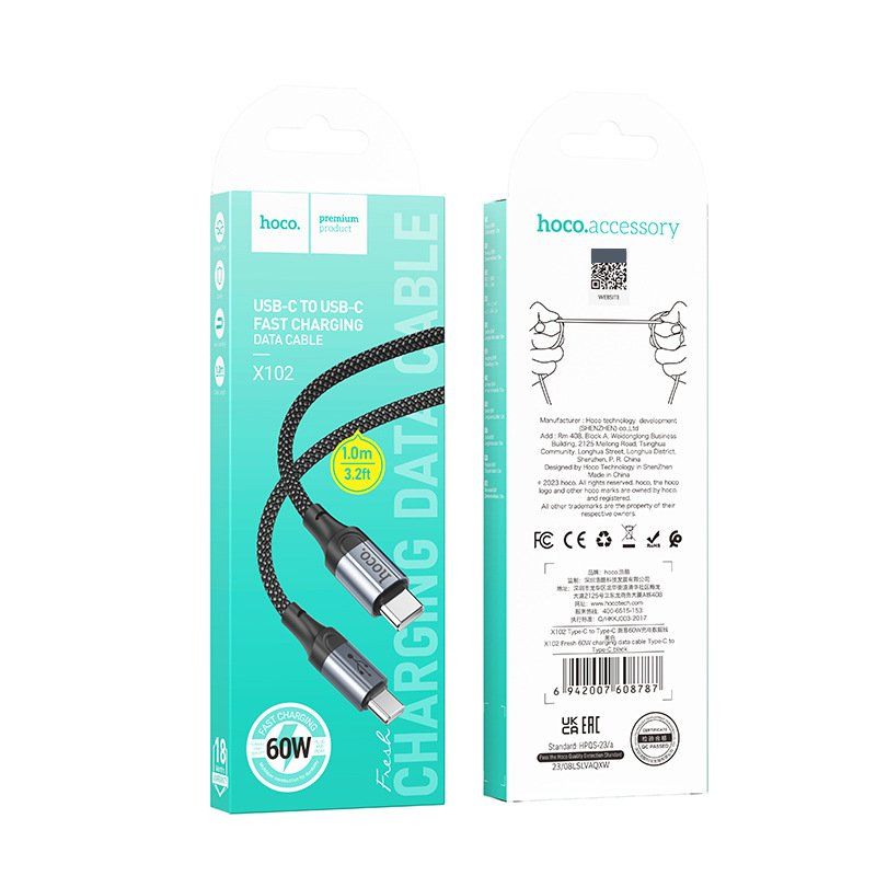 Baseus Cavi: Cable HOCO 100cm Type-C vers Type-C PD2.0 60W 3A iphone 15 – Nuovo e nell'imballaggio originale da Morges venduto da DigiAC 4