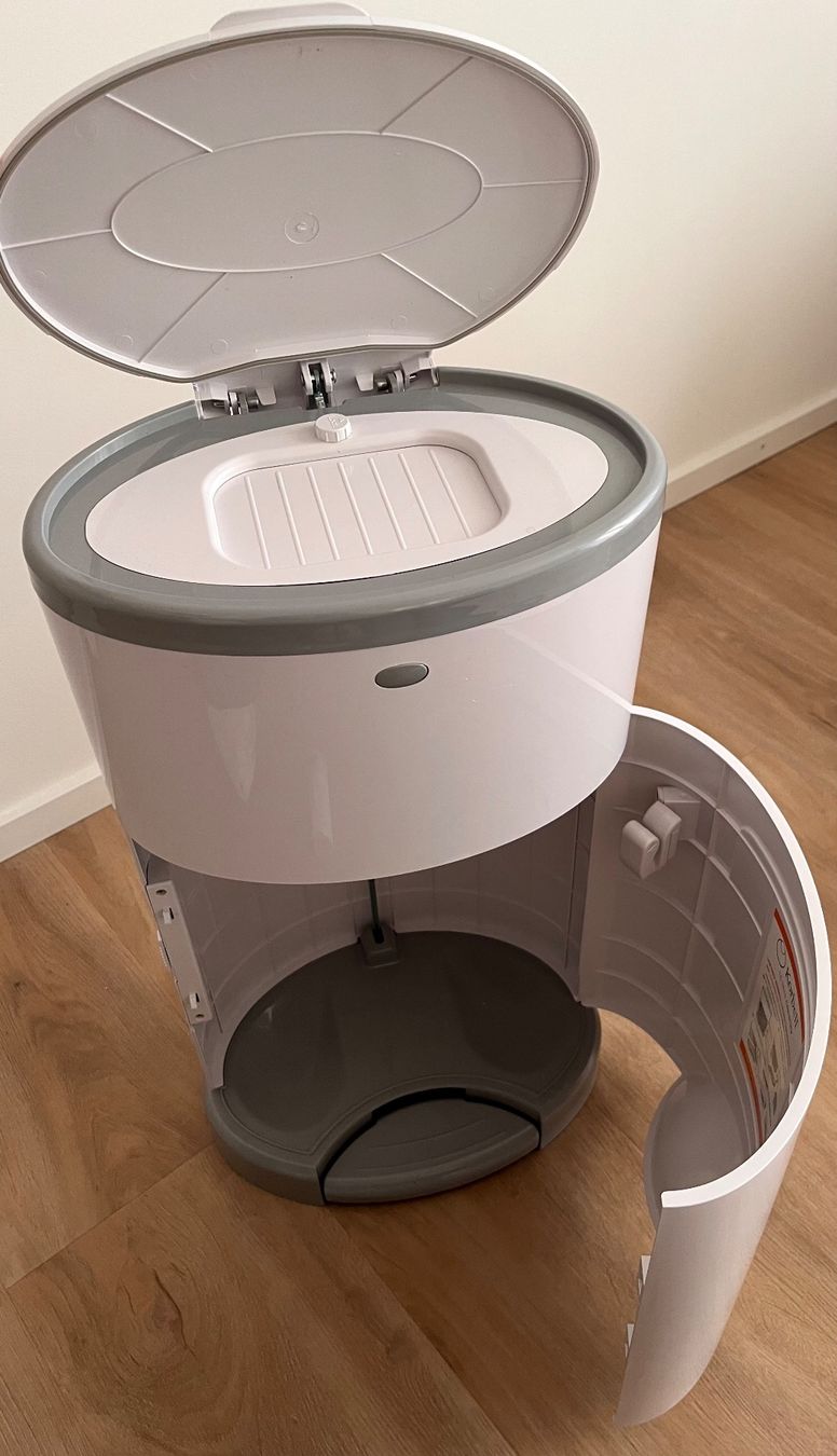 Abfalleimer: Windeleimer Korbell weiss grau - top! – Gebraucht aus Zürich von WintiZH14 4