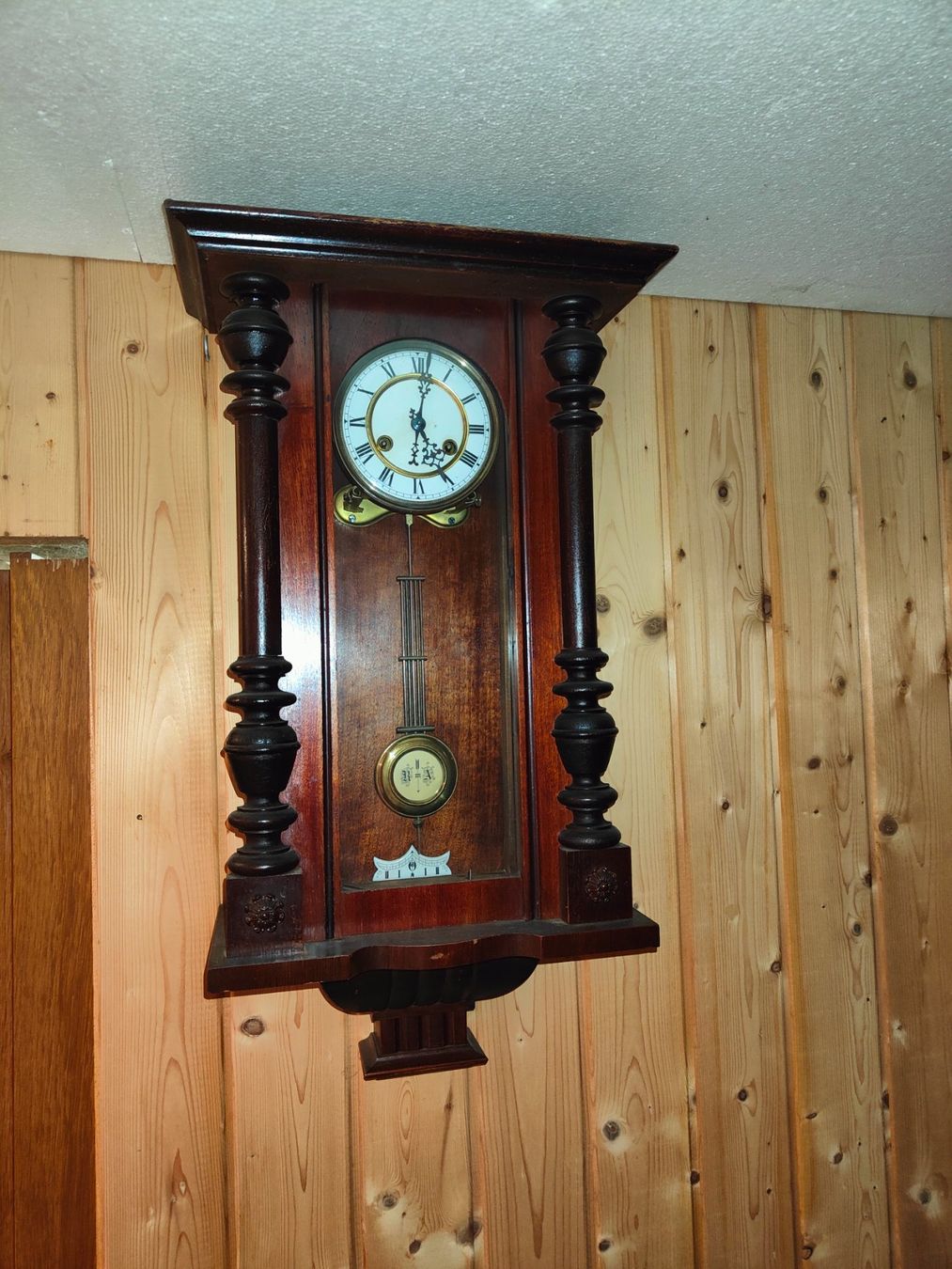 Orologi: Antike Wanduhr / Pendeluhr – Usato da Langnau b. Reiden venduto da Chuba57
