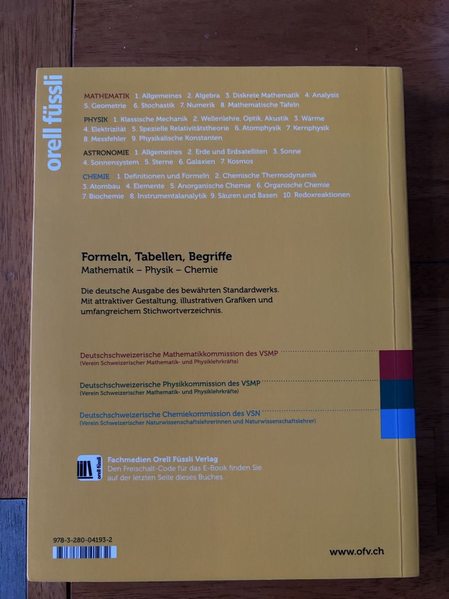 Livres: Buch Formeln Tabellen Begriffe – D'occasion à Gipf-Oberfrick par mapfi5 1